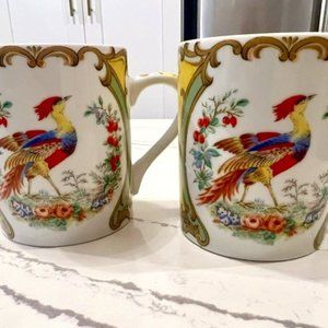 Andrea by Sedak Exotic Birds Porcelain cups